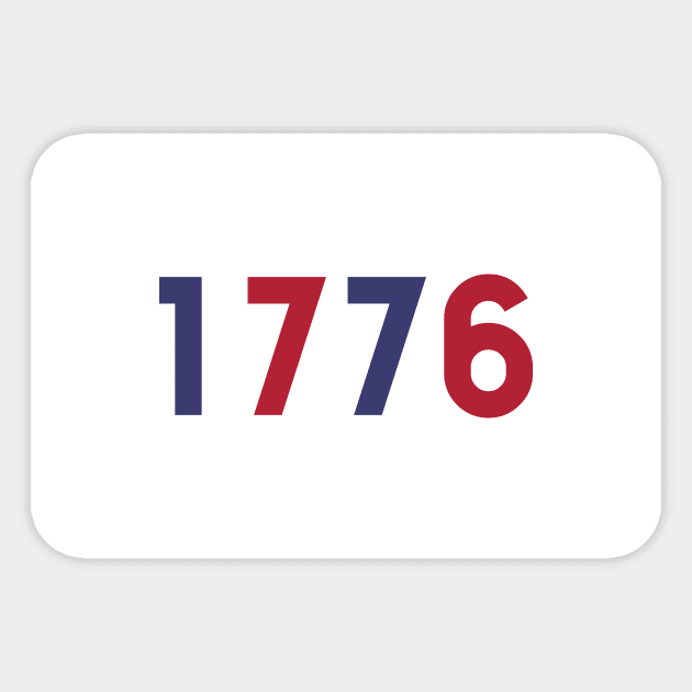 The 1776 Sticker by FranklinPrintCo